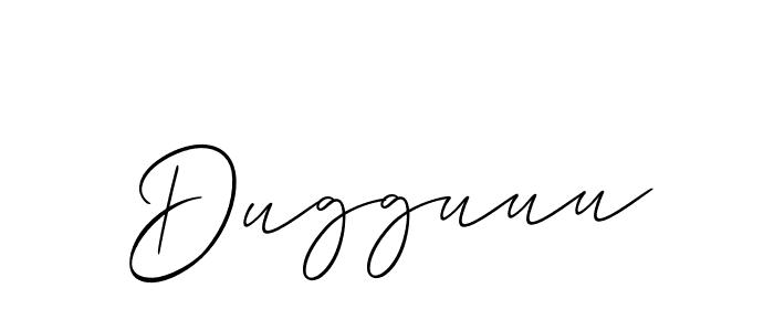 The best way (Allison_Script) to make a short signature is to pick only two or three words in your name. The name Dugguuu include a total of six letters. For converting this name. Dugguuu signature style 2 images and pictures png