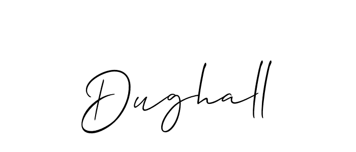 How to make Dughall signature? Allison_Script is a professional autograph style. Create handwritten signature for Dughall name. Dughall signature style 2 images and pictures png