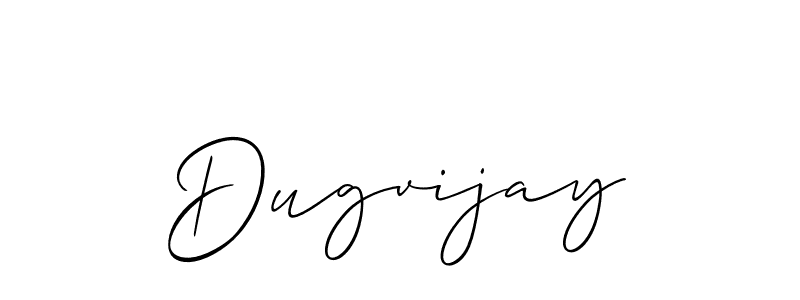 Also we have Dugvijay name is the best signature style. Create professional handwritten signature collection using Allison_Script autograph style. Dugvijay signature style 2 images and pictures png