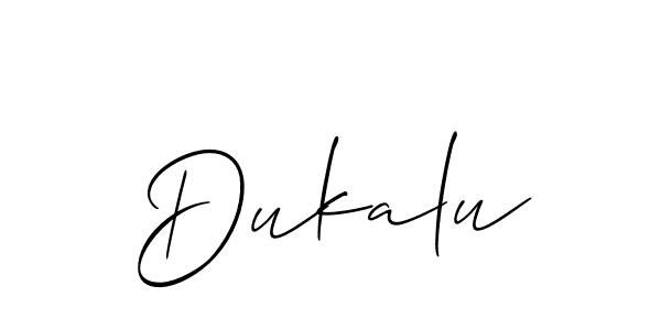 Make a short Dukalu signature style. Manage your documents anywhere anytime using Allison_Script. Create and add eSignatures, submit forms, share and send files easily. Dukalu signature style 2 images and pictures png