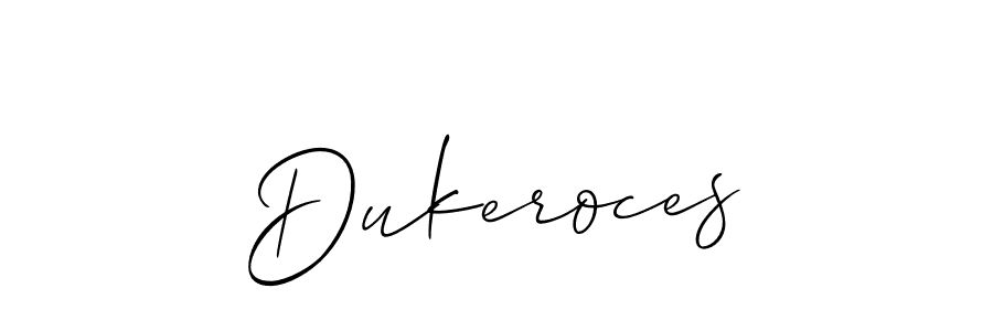 You can use this online signature creator to create a handwritten signature for the name Dukeroces. This is the best online autograph maker. Dukeroces signature style 2 images and pictures png