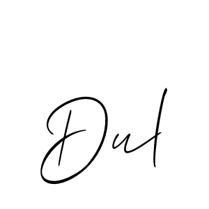 Also we have Dul name is the best signature style. Create professional handwritten signature collection using Allison_Script autograph style. Dul signature style 2 images and pictures png
