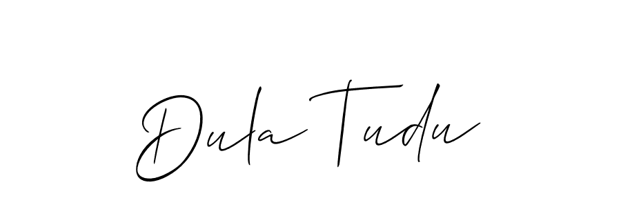 Make a beautiful signature design for name Dula Tudu. Use this online signature maker to create a handwritten signature for free. Dula Tudu signature style 2 images and pictures png