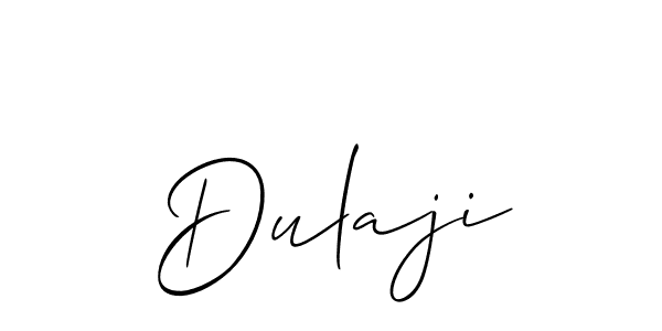 You can use this online signature creator to create a handwritten signature for the name Dulaji. This is the best online autograph maker. Dulaji signature style 2 images and pictures png