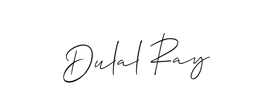 if you are searching for the best signature style for your name Dulal Ray. so please give up your signature search. here we have designed multiple signature styles  using Allison_Script. Dulal Ray signature style 2 images and pictures png