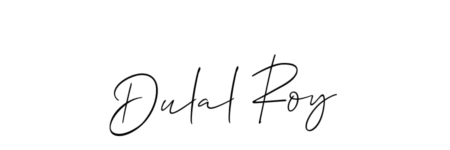 if you are searching for the best signature style for your name Dulal Roy. so please give up your signature search. here we have designed multiple signature styles  using Allison_Script. Dulal Roy signature style 2 images and pictures png