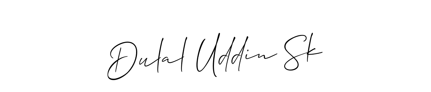 Also we have Dulal Uddin Sk name is the best signature style. Create professional handwritten signature collection using Allison_Script autograph style. Dulal Uddin Sk signature style 2 images and pictures png