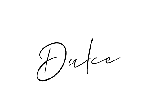 How to make Dulce name signature. Use Allison_Script style for creating short signs online. This is the latest handwritten sign. Dulce signature style 2 images and pictures png