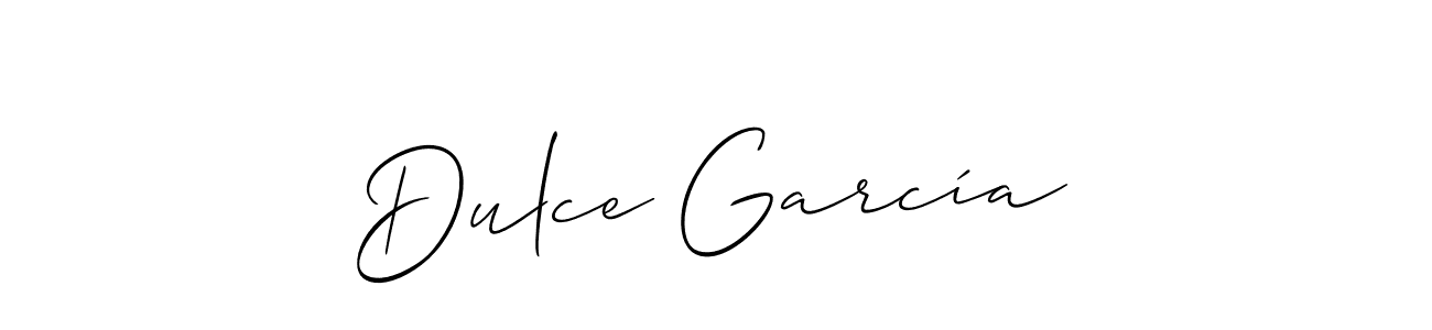 Make a short Dulce García signature style. Manage your documents anywhere anytime using Allison_Script. Create and add eSignatures, submit forms, share and send files easily. Dulce García signature style 2 images and pictures png
