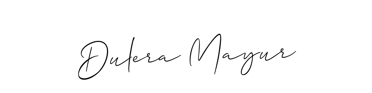 Create a beautiful signature design for name Dulera Mayur. With this signature (Allison_Script) fonts, you can make a handwritten signature for free. Dulera Mayur signature style 2 images and pictures png