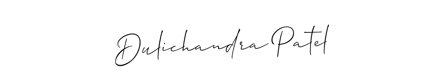 Best and Professional Signature Style for Dulichandra Patel. Allison_Script Best Signature Style Collection. Dulichandra Patel signature style 2 images and pictures png