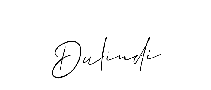 Create a beautiful signature design for name Dulindi. With this signature (Allison_Script) fonts, you can make a handwritten signature for free. Dulindi signature style 2 images and pictures png
