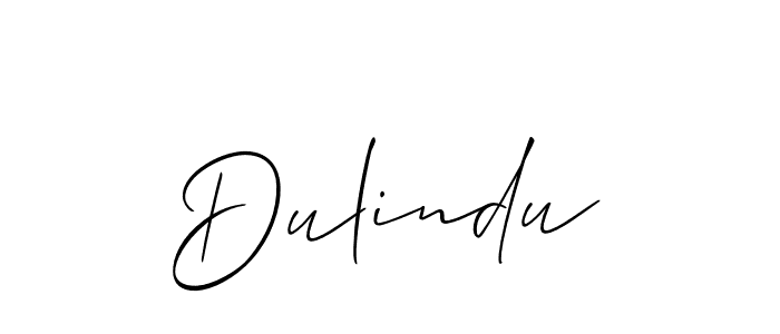 How to make Dulindu signature? Allison_Script is a professional autograph style. Create handwritten signature for Dulindu name. Dulindu signature style 2 images and pictures png