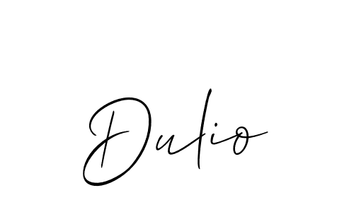 Dulio stylish signature style. Best Handwritten Sign (Allison_Script) for my name. Handwritten Signature Collection Ideas for my name Dulio. Dulio signature style 2 images and pictures png