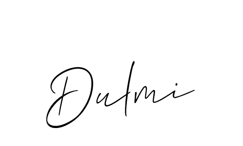Once you've used our free online signature maker to create your best signature Allison_Script style, it's time to enjoy all of the benefits that Dulmi name signing documents. Dulmi signature style 2 images and pictures png
