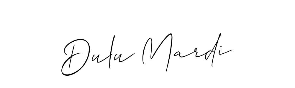 How to Draw Dulu Mardi signature style? Allison_Script is a latest design signature styles for name Dulu Mardi. Dulu Mardi signature style 2 images and pictures png