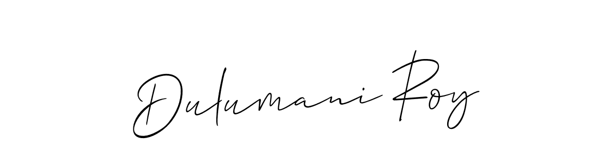 Once you've used our free online signature maker to create your best signature Allison_Script style, it's time to enjoy all of the benefits that Dulumani Roy name signing documents. Dulumani Roy signature style 2 images and pictures png