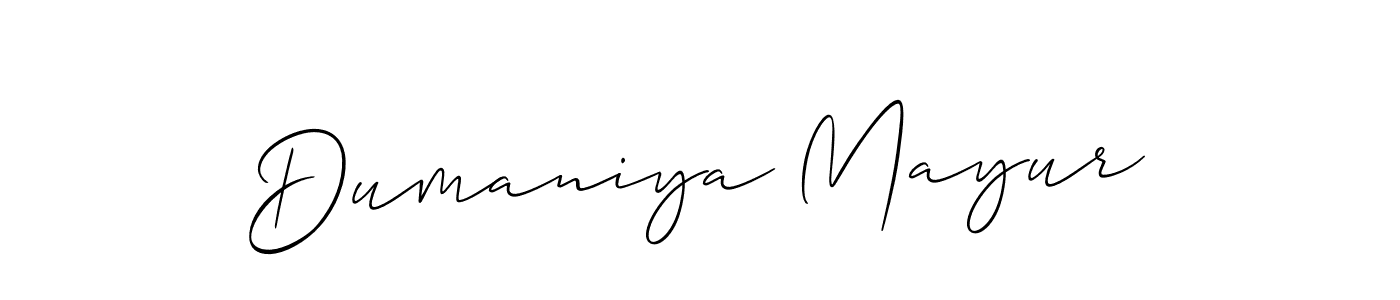 Best and Professional Signature Style for Dumaniya Mayur. Allison_Script Best Signature Style Collection. Dumaniya Mayur signature style 2 images and pictures png