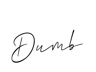 if you are searching for the best signature style for your name Dumb. so please give up your signature search. here we have designed multiple signature styles  using Allison_Script. Dumb signature style 2 images and pictures png