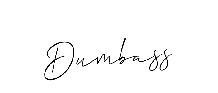 Dumbass stylish signature style. Best Handwritten Sign (Allison_Script) for my name. Handwritten Signature Collection Ideas for my name Dumbass. Dumbass signature style 2 images and pictures png