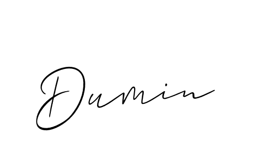 Make a beautiful signature design for name Dumin. Use this online signature maker to create a handwritten signature for free. Dumin signature style 2 images and pictures png