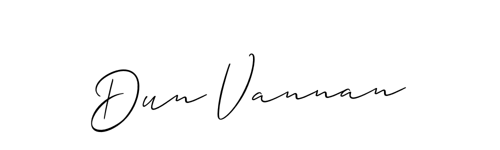 Similarly Allison_Script is the best handwritten signature design. Signature creator online .You can use it as an online autograph creator for name Dun Vannan. Dun Vannan signature style 2 images and pictures png