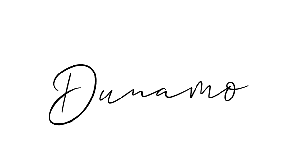 Make a beautiful signature design for name Dunamo. Use this online signature maker to create a handwritten signature for free. Dunamo signature style 2 images and pictures png