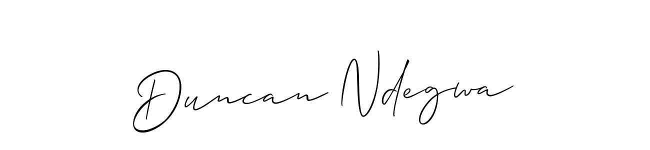 Also You can easily find your signature by using the search form. We will create Duncan Ndegwa name handwritten signature images for you free of cost using Allison_Script sign style. Duncan Ndegwa signature style 2 images and pictures png