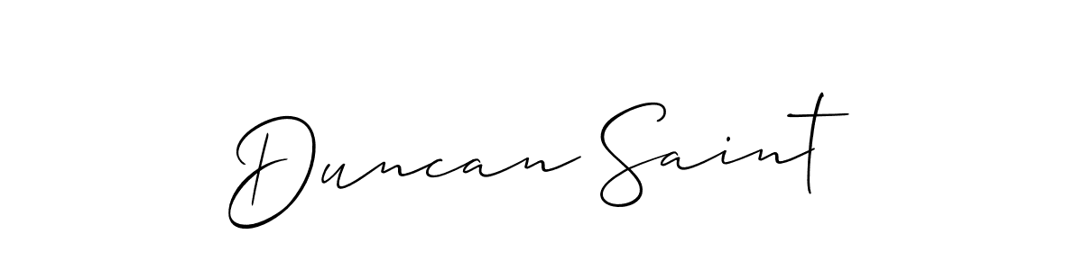 Also You can easily find your signature by using the search form. We will create Duncan Saint name handwritten signature images for you free of cost using Allison_Script sign style. Duncan Saint signature style 2 images and pictures png