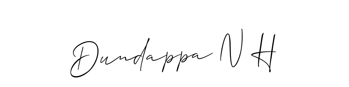 Similarly Allison_Script is the best handwritten signature design. Signature creator online .You can use it as an online autograph creator for name Dundappa N H. Dundappa N H signature style 2 images and pictures png