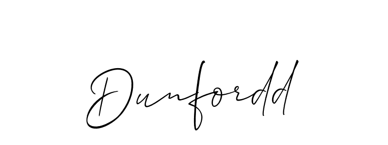 You can use this online signature creator to create a handwritten signature for the name Dunfordd. This is the best online autograph maker. Dunfordd signature style 2 images and pictures png