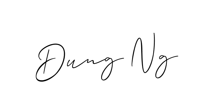Best and Professional Signature Style for Dung Ng. Allison_Script Best Signature Style Collection. Dung Ng signature style 2 images and pictures png
