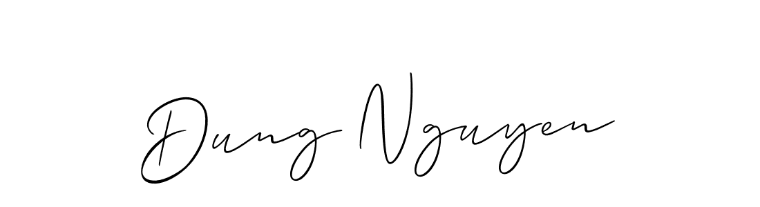 Also we have Dung Nguyen name is the best signature style. Create professional handwritten signature collection using Allison_Script autograph style. Dung Nguyen signature style 2 images and pictures png