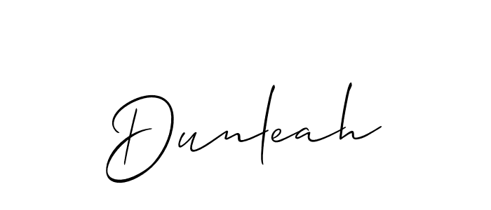 You should practise on your own different ways (Allison_Script) to write your name (Dunleah) in signature. don't let someone else do it for you. Dunleah signature style 2 images and pictures png