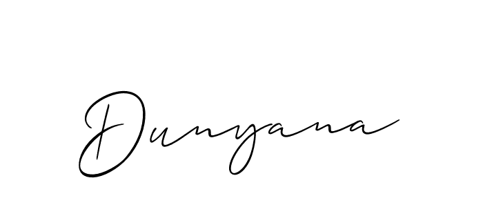 How to Draw Dunyana signature style? Allison_Script is a latest design signature styles for name Dunyana. Dunyana signature style 2 images and pictures png