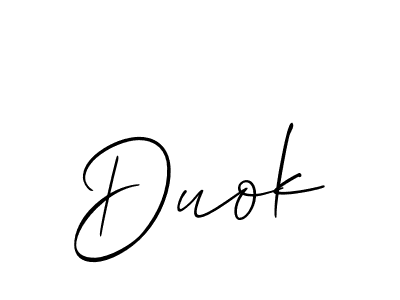 Similarly Allison_Script is the best handwritten signature design. Signature creator online .You can use it as an online autograph creator for name Duok. Duok signature style 2 images and pictures png
