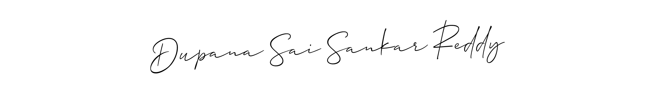 Create a beautiful signature design for name Dupana Sai Sankar Reddy. With this signature (Allison_Script) fonts, you can make a handwritten signature for free. Dupana Sai Sankar Reddy signature style 2 images and pictures png