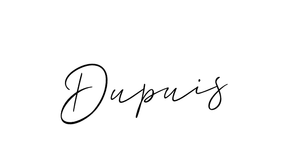 Also we have Dupuis name is the best signature style. Create professional handwritten signature collection using Allison_Script autograph style. Dupuis signature style 2 images and pictures png