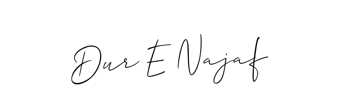 Dur E Najaf stylish signature style. Best Handwritten Sign (Allison_Script) for my name. Handwritten Signature Collection Ideas for my name Dur E Najaf. Dur E Najaf signature style 2 images and pictures png