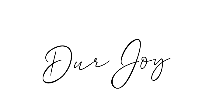 Design your own signature with our free online signature maker. With this signature software, you can create a handwritten (Allison_Script) signature for name Dur Joy. Dur Joy signature style 2 images and pictures png