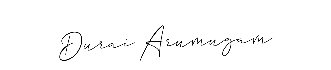 You should practise on your own different ways (Allison_Script) to write your name (Durai Arumugam) in signature. don't let someone else do it for you. Durai Arumugam signature style 2 images and pictures png