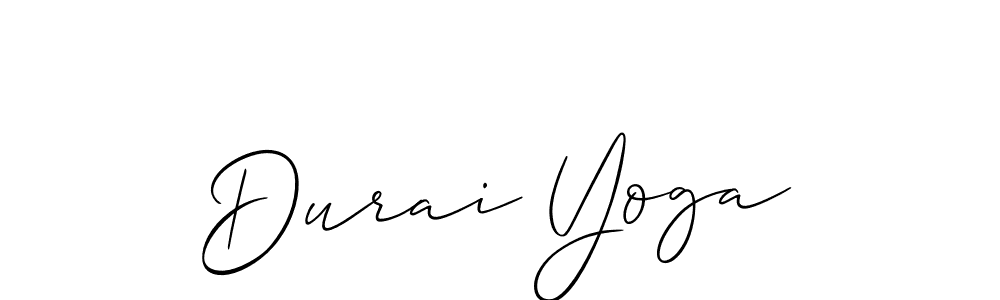 Best and Professional Signature Style for Durai Yoga. Allison_Script Best Signature Style Collection. Durai Yoga signature style 2 images and pictures png