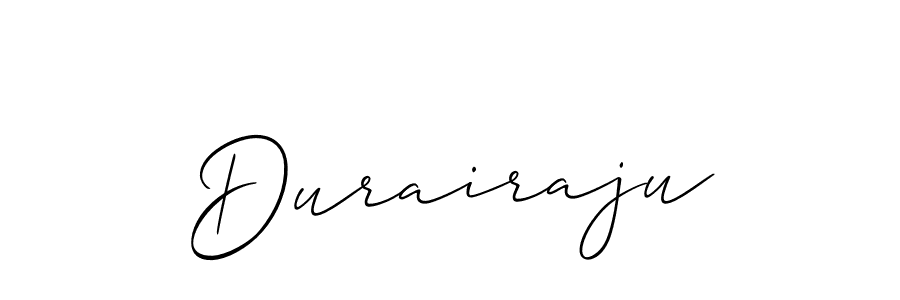 Design your own signature with our free online signature maker. With this signature software, you can create a handwritten (Allison_Script) signature for name Durairaju. Durairaju signature style 2 images and pictures png