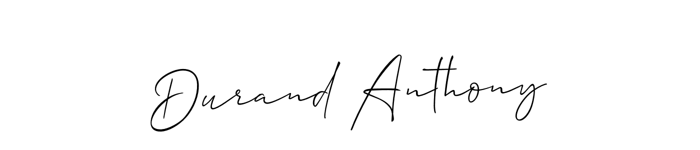 Check out images of Autograph of Durand Anthony name. Actor Durand Anthony Signature Style. Allison_Script is a professional sign style online. Durand Anthony signature style 2 images and pictures png