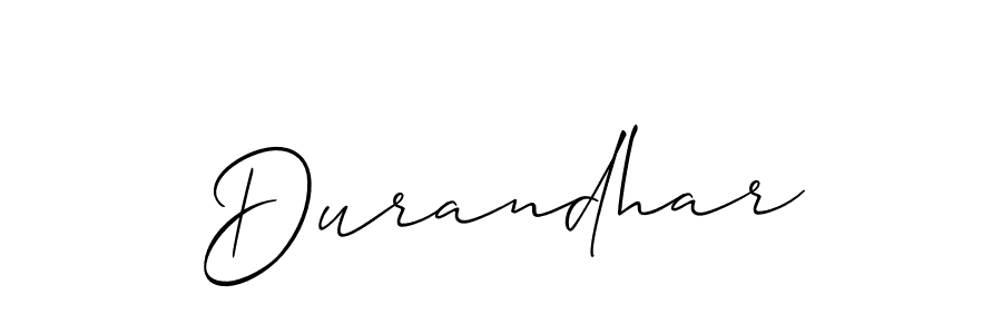How to make Durandhar name signature. Use Allison_Script style for creating short signs online. This is the latest handwritten sign. Durandhar signature style 2 images and pictures png