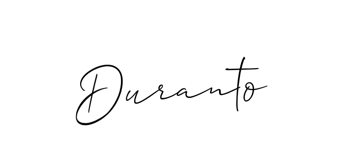 if you are searching for the best signature style for your name Duranto. so please give up your signature search. here we have designed multiple signature styles  using Allison_Script. Duranto signature style 2 images and pictures png
