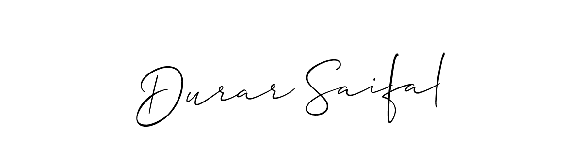 Check out images of Autograph of Durar Saifal name. Actor Durar Saifal Signature Style. Allison_Script is a professional sign style online. Durar Saifal signature style 2 images and pictures png