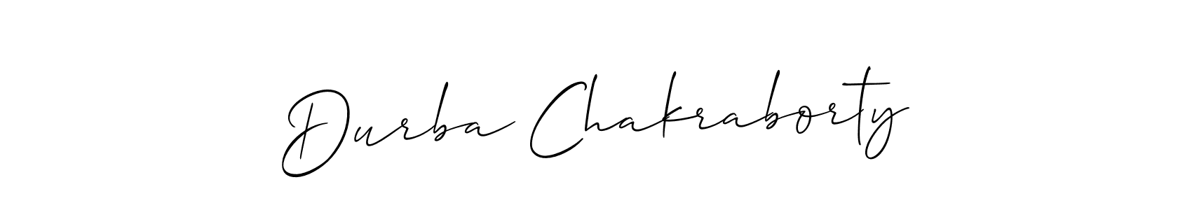 Also You can easily find your signature by using the search form. We will create Durba Chakraborty name handwritten signature images for you free of cost using Allison_Script sign style. Durba Chakraborty signature style 2 images and pictures png