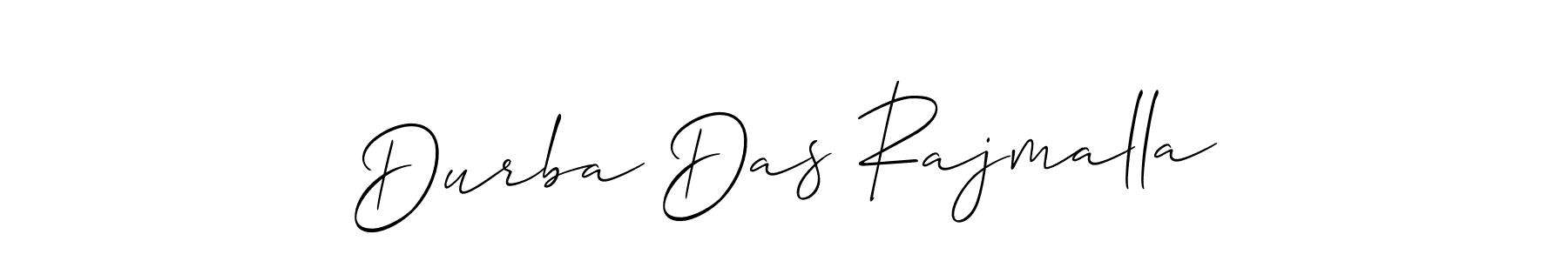 How to make Durba Das Rajmalla signature? Allison_Script is a professional autograph style. Create handwritten signature for Durba Das Rajmalla name. Durba Das Rajmalla signature style 2 images and pictures png