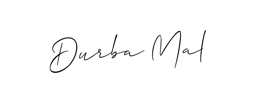 It looks lik you need a new signature style for name Durba Mal. Design unique handwritten (Allison_Script) signature with our free signature maker in just a few clicks. Durba Mal signature style 2 images and pictures png